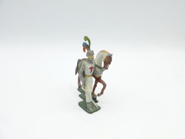 Crusader, leading horse, with sword (height approx. 6 cm)