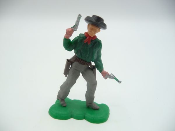 Cowboy kneeling with 2 pistols (similar to Swoppets)