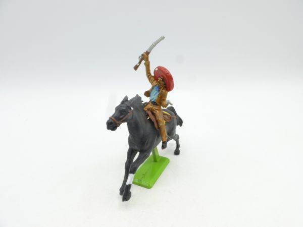 Britains Deetail Mexican riding with rifle + pistol