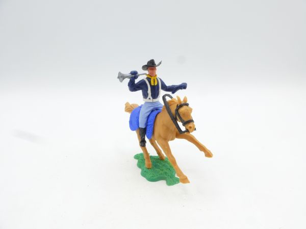 Timpo Toys Union Army soldier 1st version riding with trumpet - brand new