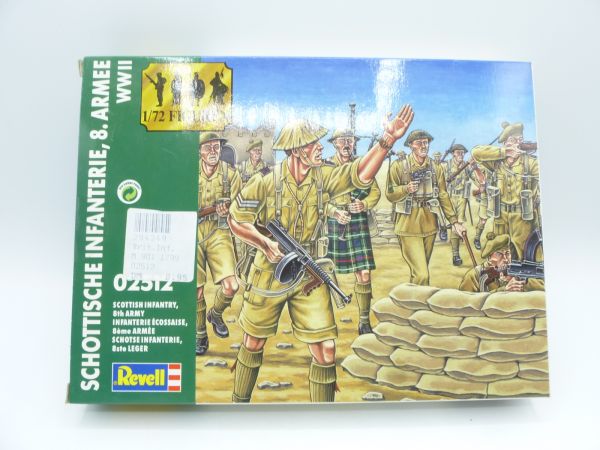 Revell 1:72 Scottish Infantry 8th Army, No. 2512 - orig. packaging, on cast