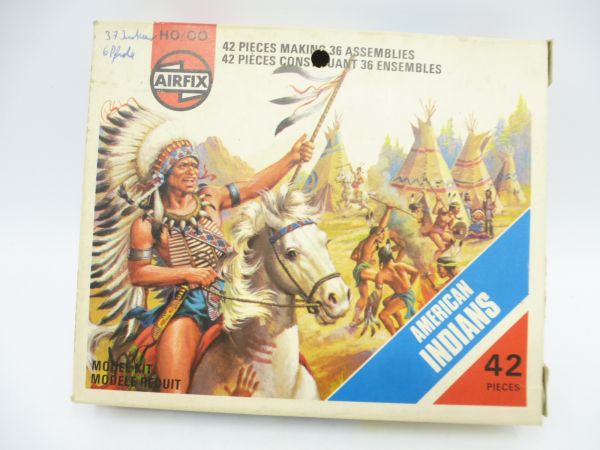 Airfix 1:72 American Indians, No. 01708 - orig. packaging, loose, complete