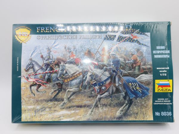 Zvezda 1:72 French Knights XV A.D, No. 8036 - orig. packaging, on cast