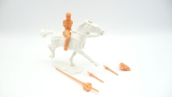 Elastolin 7 cm (Rohling) Normanne zu Pferd mit Lanze