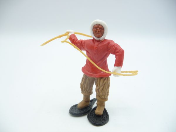Timpo Toys Eskimo red, beige legs with harpoon