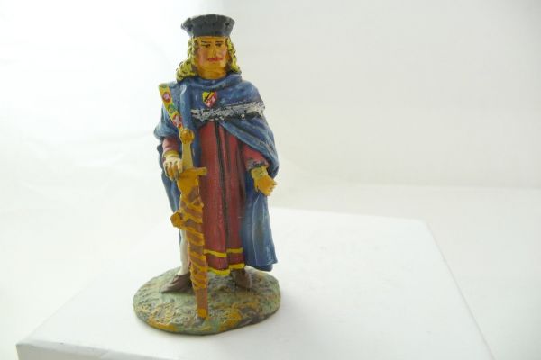 Modification 7 cm King / Nobleman with cape + sword - great modification