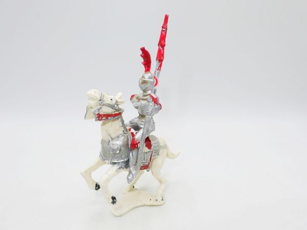 Cherilea Toys Knight on horseback with lance - used