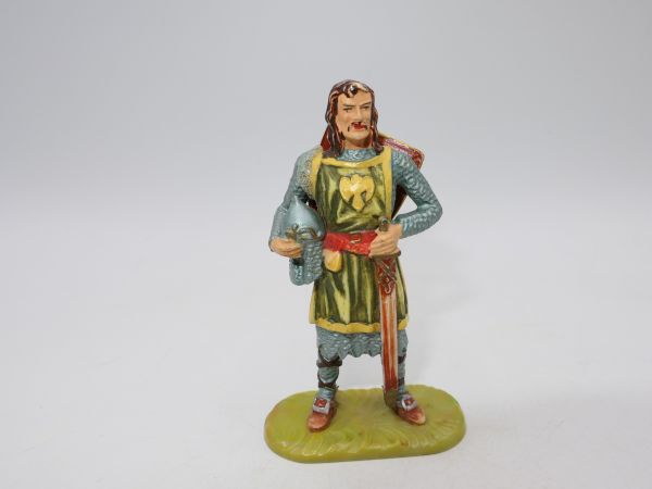 Elastolin 7 cm Ritter Gawain, Nr. 8802, Bem. 2 - fantastische Bemalung, ladenneu