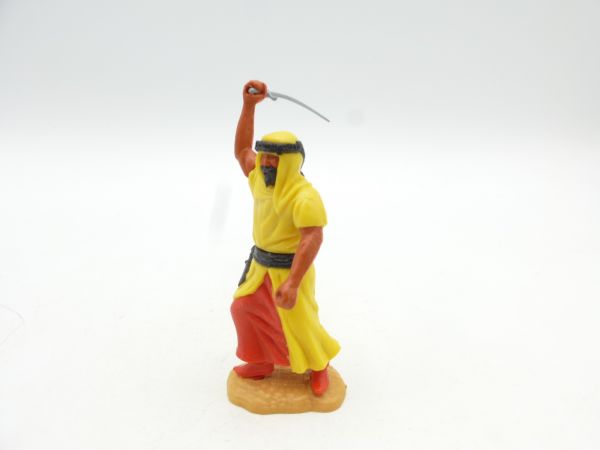 Timpo Toys Araber stehend mit Säbel ausholend, gelb