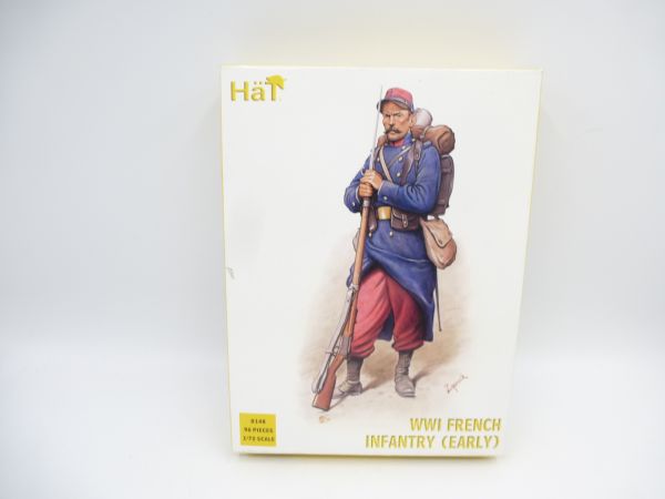 HäT 1:72 WW I French Infantry (Early), No. 8148 - orig. packaging, on cast