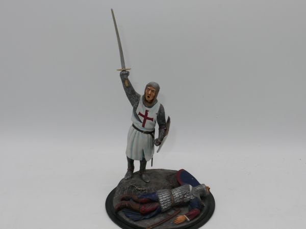 Crusader diorama, plastic, figure size (without sword) 11 cm