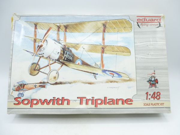 Eduard Model Sopwith Triplane, No. 8014 - orig. packaging, on cast