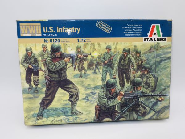 Italeri 1:72 US Infantry, No. 6120 - orig. packaging, on cast