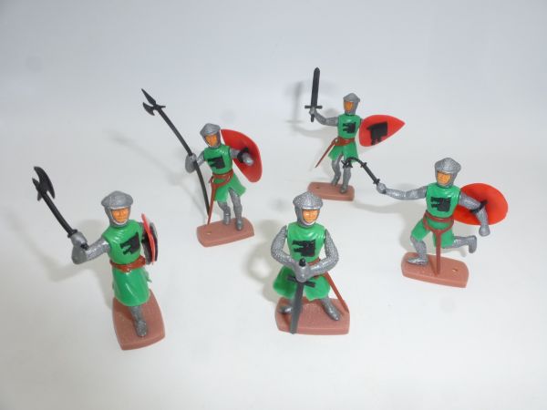 Plasty 5 Wolf knights standing, various postures