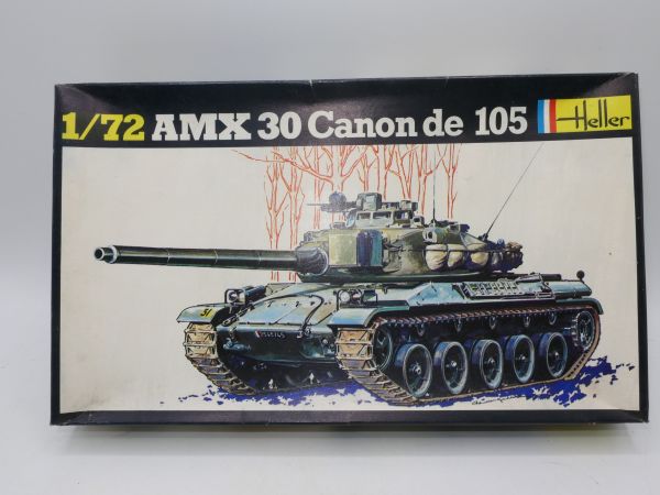 Heller 1:72 AMX 30 Canon de 105, No. 198 , on cast, box with traces of storage