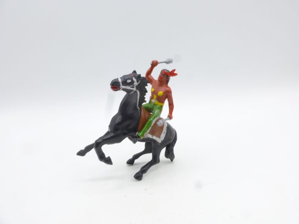 Heimo Indian on horseback with 2 torches
