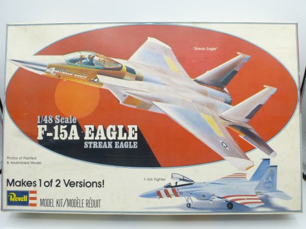 Revell F-15A EAGLE Streak Eagle H-288 - orig. packaging, parts in bag, box with traces of storage