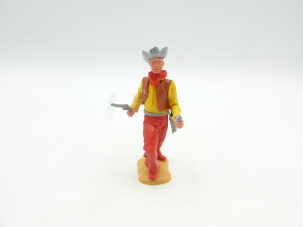 Timpo Toys Cowboy 2nd version advancing with 2 pistols