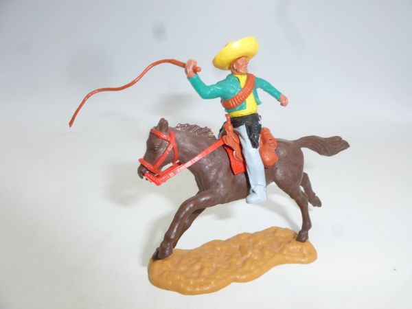 Timpo Toys Mexican riding, green with whip - great lower part