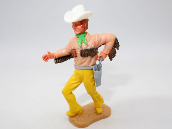 Timpo Toys Cowboy 4. Version mit Fransenhemd (helles cremebeige)
