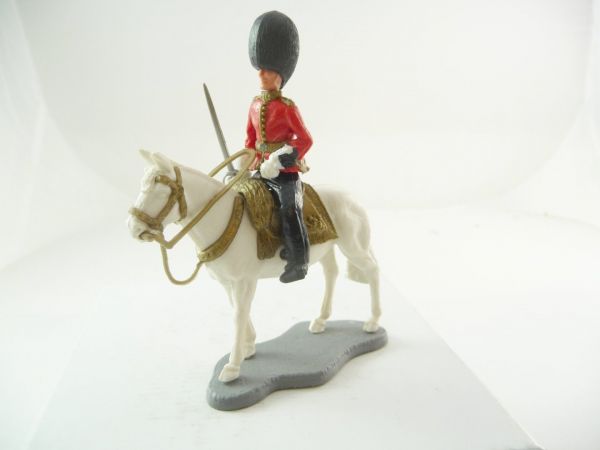 Timpo Toys Guardsman riding with sabre on white horse