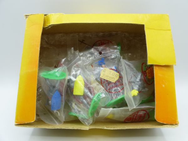 Elastolin 5,4 cm Bulk box with knights (foot figures) - orig. packaging (bag)