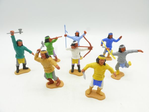 Timpo Toys Apachen zu Fuß (8 Figuren) - schöner Satz