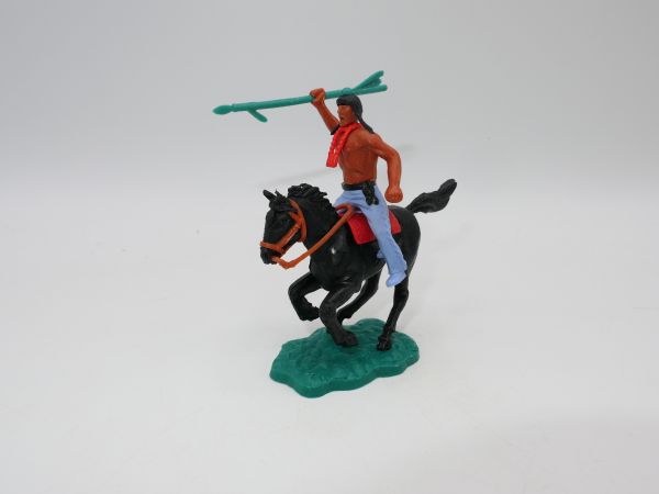 Timpo Toys Indian 3rd version riding with thick spear