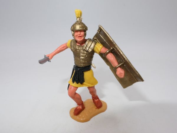 Timpo Toys Roman standing (yellow) with short sword + shield - shield loops ok