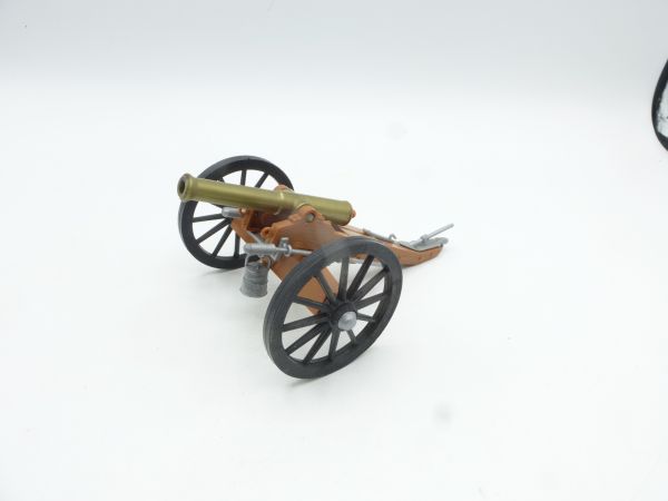 Timpo Toys Bürgerkriegskanone / Geschütz, schwarze Räder