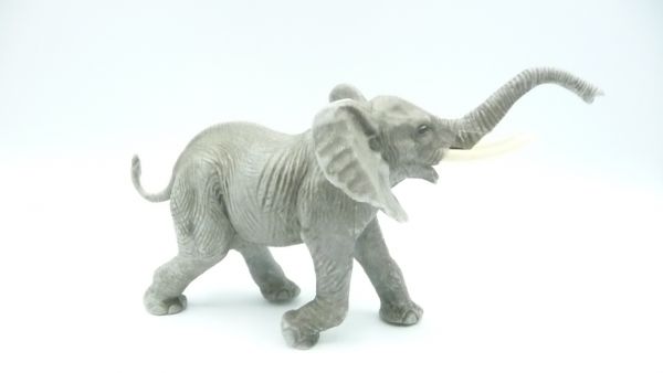 Elastolin Elefant laufend, Rüssel oben (9 cm Höhe) - sehr guter Zustand