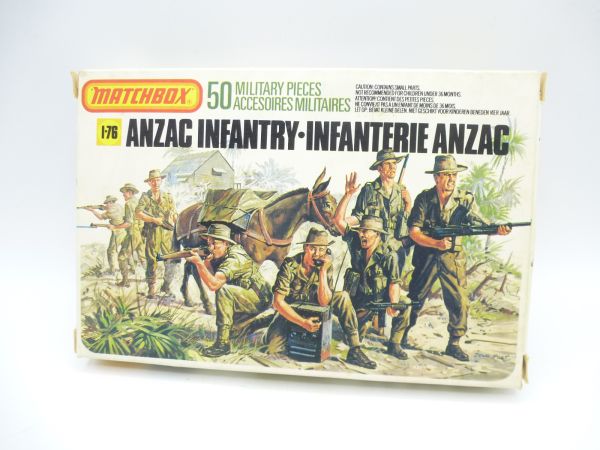 Matchbox 1:76 Anzac Infantry, No. P 5008 - orig. packaging, loose, complete