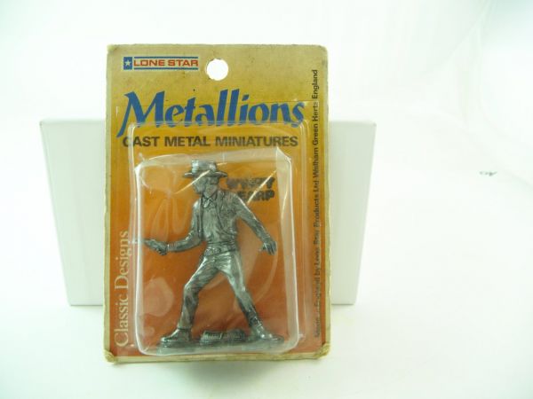 Lone Star Metallions Cast Metal Miniatures "Wyatt Earp" - orig. packing