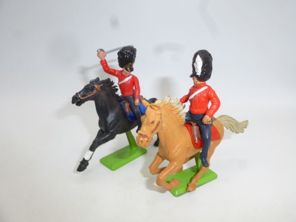 Britains Deetail 2 English soldiers Waterloo on horseback