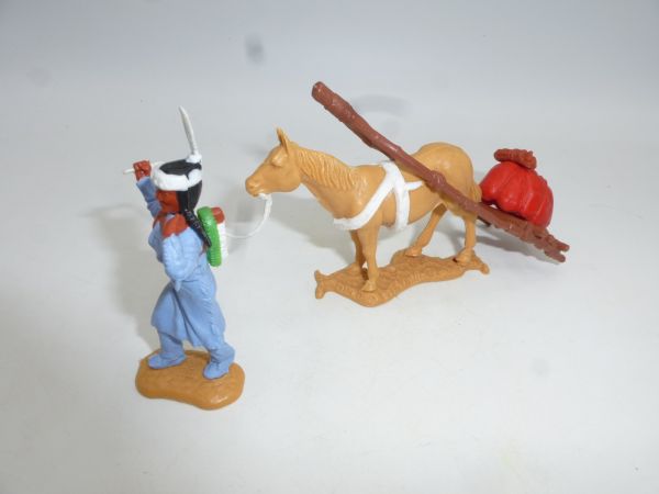 Timpo Toys Indianer mit Travois