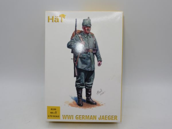 HäT 1:72 WW I German Jäger, No. 8199 - orig. packaging, on cast