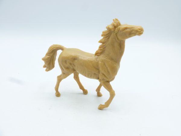 Elastolin 5,4 cm Rare horse, light brown, neighing (from large box)