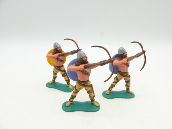 Timpo Toys 3 archers - shields original (!)
