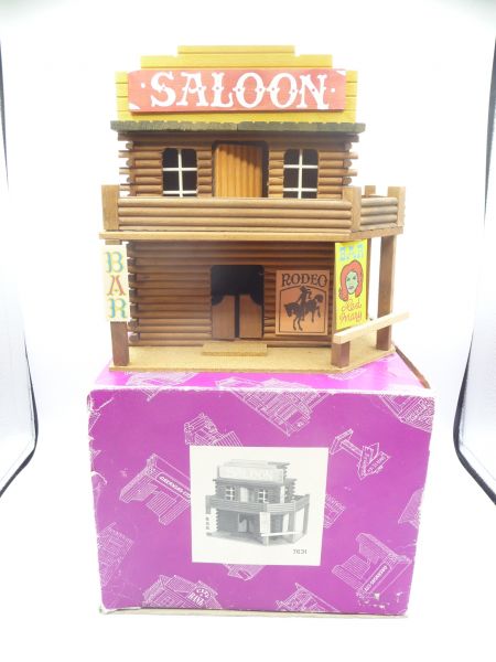 Elastolin Large saloon, No. 7631 - orig. packaging, house very good condition