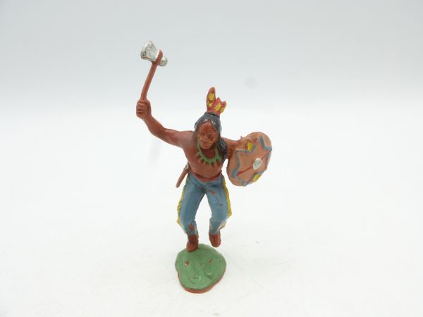 Britains Swoppets Indian advancing, throwing tomahawk (made in England)