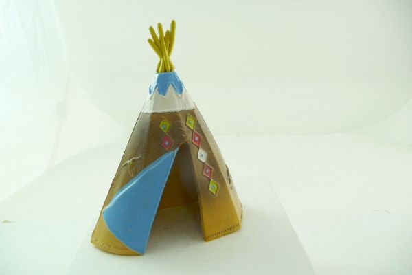Britains Swoppets Indian tent, tipi with medium-blue entrance