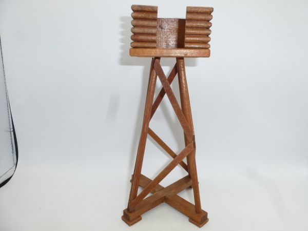 Watchtower made of wood - well fitting to 7 cm figures