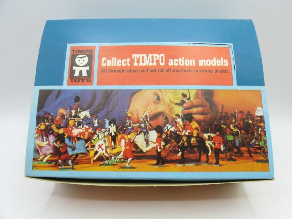 Timpo Toys Händlerkarton / Schüttbox mit 12 Eskimos - in Originaltüten