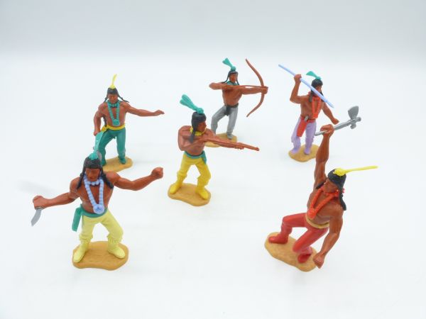 Timpo Toys Beautiful set of Indians 2nd version (6 figures)