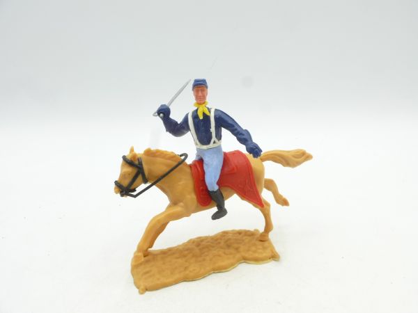 Timpo Toys Union Army Soldier 2nd version riding, lunging with sabre