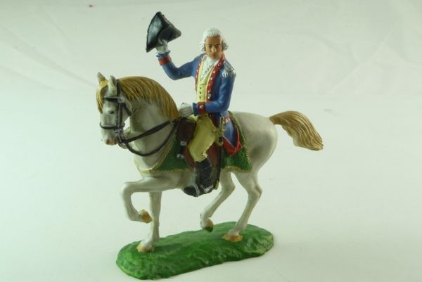 Elastolin 7 cm Officer on horse No. 9150 - very good condition, great painting