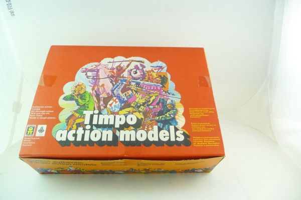 Timpo Toys Sales box (empty box) for Cowboys on raft, Ref. No. 1005