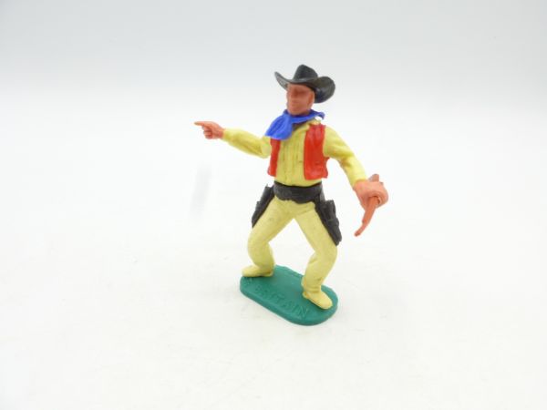 Timpo Toys Cowboy 2nd version standing with rifle, pointing
