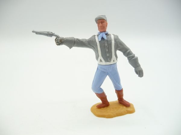 Timpo Toys Confederate Army soldier 2nd version standing with pistol