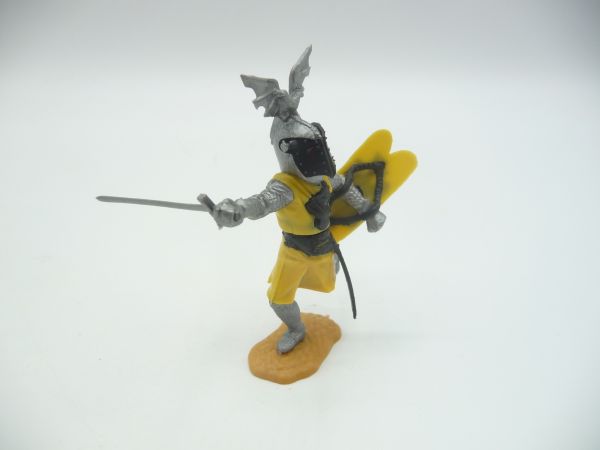 Timpo Toys Visierritter mit Schwert, gelb